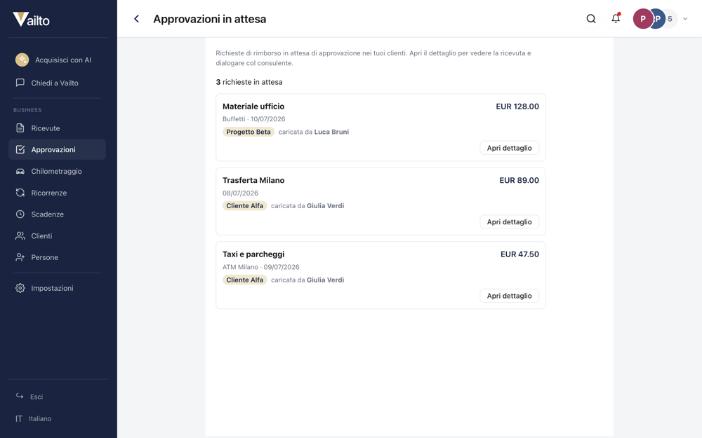 Coda approvazioni